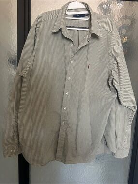 Polo by Ralph Lauren Small Green & White Check Button-Down Shirt